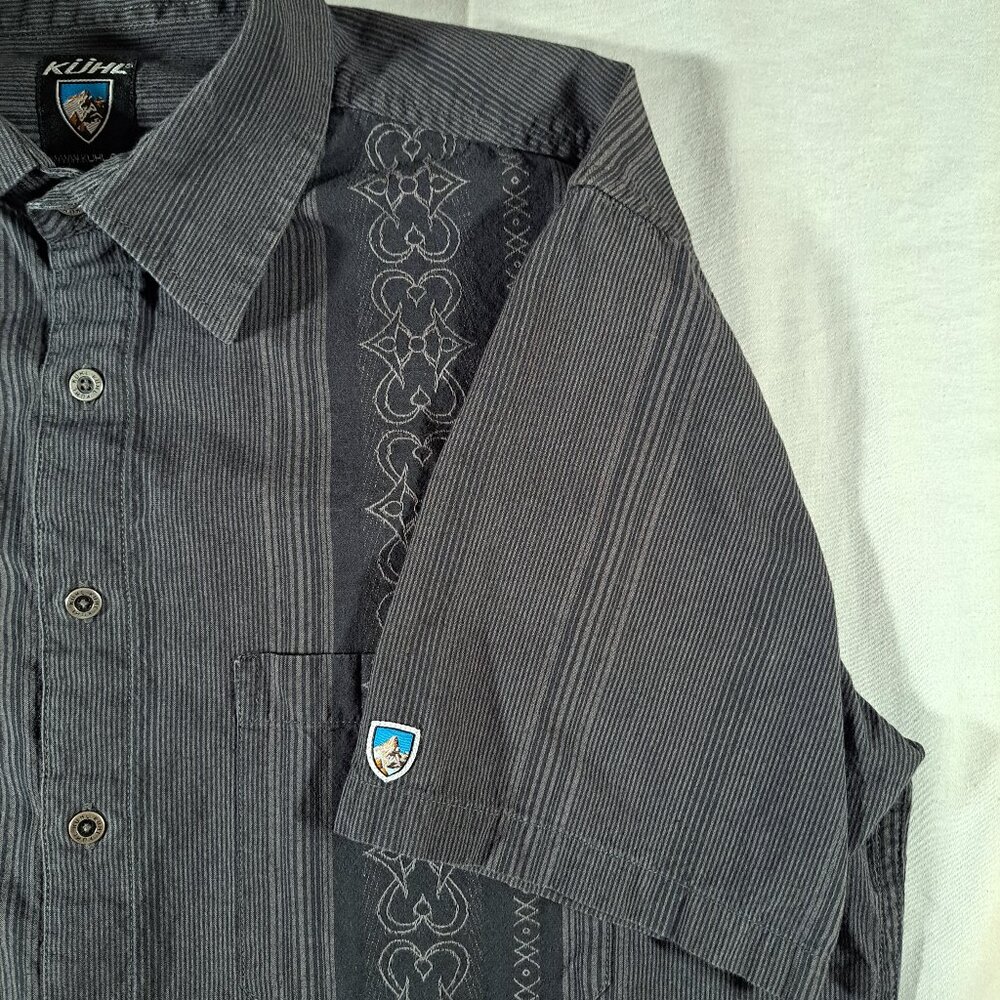 KUHL SHORT SLEEVE SHIRT GRAY MEN'S L